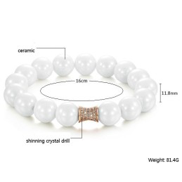 Kwaliteit En Kwantiteit Gegarandeerde Witte Wolfraam Keramische Armband