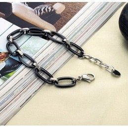 Stabiele Kwaliteit Zwarte Wolfraam Keramische Armband