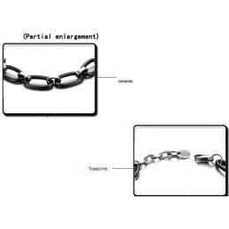 Stabiele Kwaliteit Zwarte Wolfraam Keramische Armband
