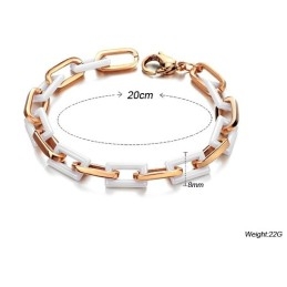 Breed Scala Aan Vrouwelijke Mode Wolfraam Keramische Armbanden