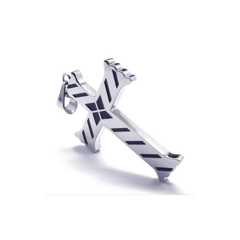 Nieuwe Stijl Heren Kruis Titanium Hanger - Gratis Chian Nieuwe Stijl Heren Kruis Titanium Hanger - Gratis Chian