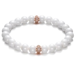 Eenvoudig Te Gebruiken Armband Van Wolfraamkeramiek Met Kralen