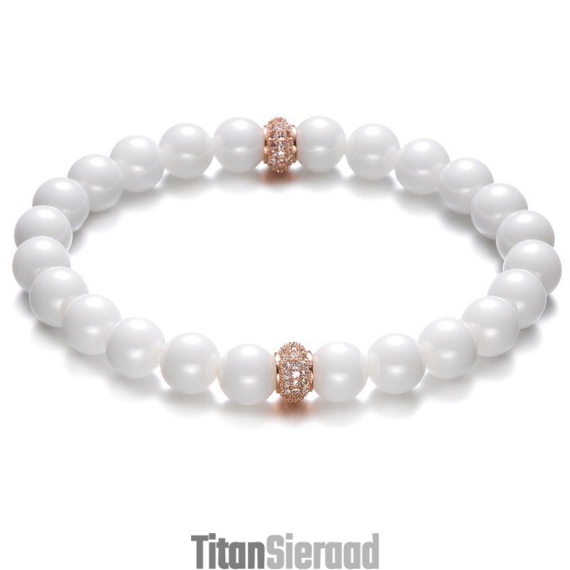Eenvoudig Te Gebruiken Armband Van Wolfraamkeramiek Met Kralen Eenvoudig Te Gebruiken Armband Van Wolfraamkeramiek Met Kralen