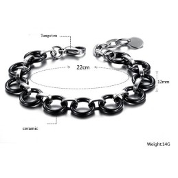 Wereldwijd Bekende Zwarte Wolfraam Keramische Armband Voor Dames