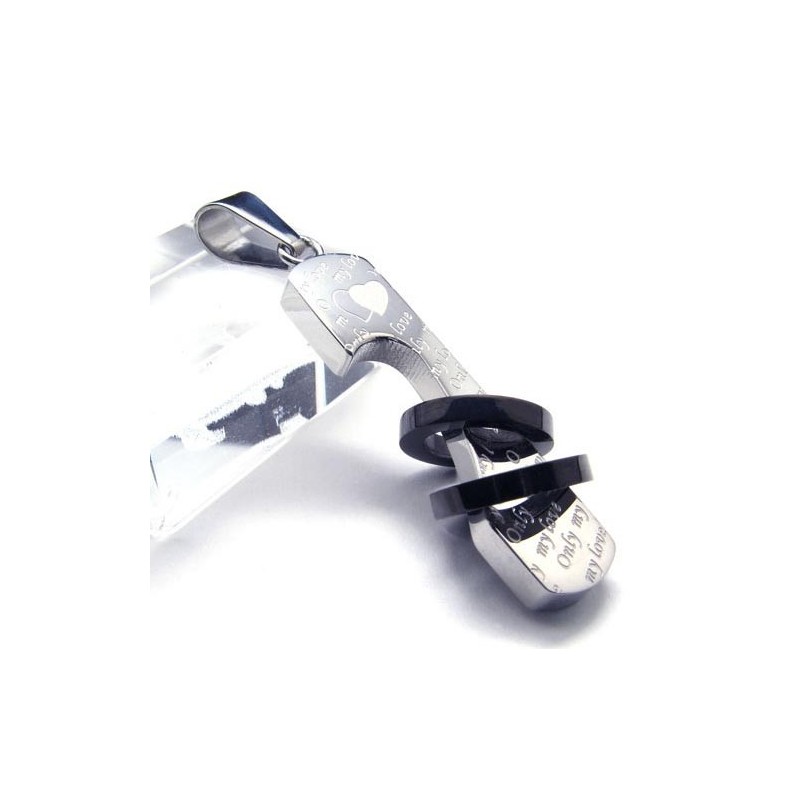 Nieuwe Stijl Liefde Titanium Hanger - Gratis Chian Nieuwe Stijl Liefde Titanium Hanger - Gratis Chian
