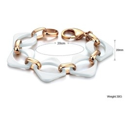 Hoogwaardige Witte Wolfraam Keramische Armband