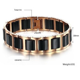 De Koningin Van De Kwaliteit Mannelijke Wolfraam Keramische Armband