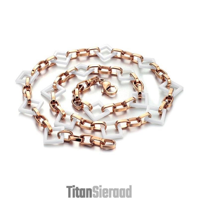 De Koningin Van De Kwaliteit Vierkante Wolfraam Keramische Ketting