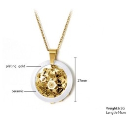 Brede Variaties Vrouwelijke Wolfraam Keramische Ketting