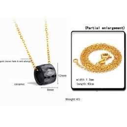 Om Te Genieten Van Een Hoge Reputatie In Binnen- En Buitenland: Vrouwelijke Zwarte Wolfraam Keramische Ketting