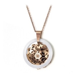 Betrouwbare Kwaliteit Plating Roségouden Wolfraam Keramische Ketting