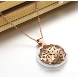 Betrouwbare Kwaliteit Plating Roségouden Wolfraam Keramische Ketting