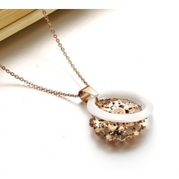 Betrouwbare Kwaliteit Plating Roségouden Wolfraam Keramische Ketting