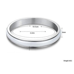 Betrouwbare Reputatie Mannelijke Witte Wolfraam Keramische Armband