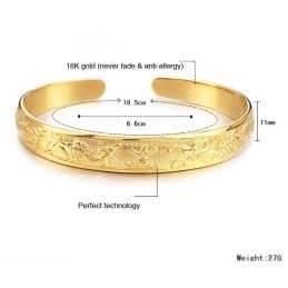 Hoogwaardige Damesarmband Van 18 Karaat Verguld Goud