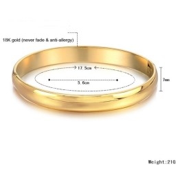 Brede Variaties Dames 18K Vergulde Armband
