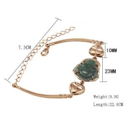 Betrouwbare Kwaliteit De Jade Boeddha 18K Vergulde Armband