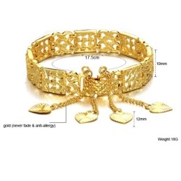 Duurzame, 18K Vergulde Armband Voor Dames