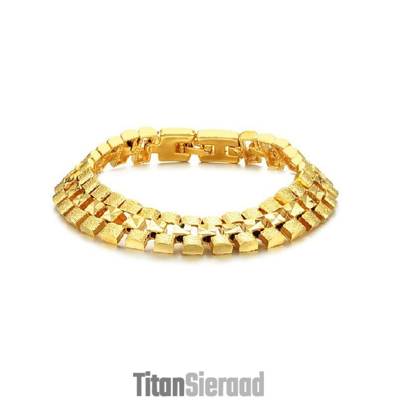 Gebruiksvriendelijke Damesarmband Van 18 Karaat Verguld Goud Gebruiksvriendelijke Damesarmband Van 18 Karaat Verguld Goud
