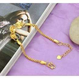 Stabiele Kwaliteit Vrouwelijke Bloemvormige 18K Vergulde Armband
