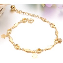 Brede Variëteiten Dames 18K Vergulde Armband Met Bel