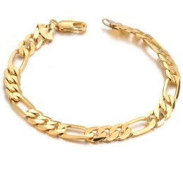 Gebruiksvriendelijke Herenarmband Van 18 Karaat Verguld Goud