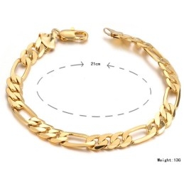 Gebruiksvriendelijke Herenarmband Van 18 Karaat Verguld Goud