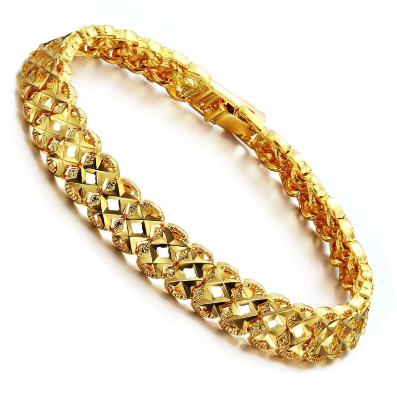 Dames Holle Armband Van 18 Karaat Goud Van Superieure Kwaliteit Dames Holle Armband Van 18 Karaat Goud Van Superieure Kwaliteit