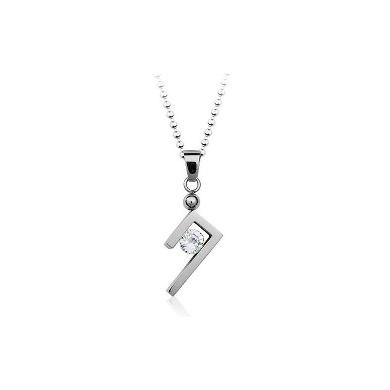 Eenvoudige En Stijlvolle Zilveren Titanium Hanger - Gratis Ketting Eenvoudige En Stijlvolle Zilveren Titanium Hanger - Gratis Ketting