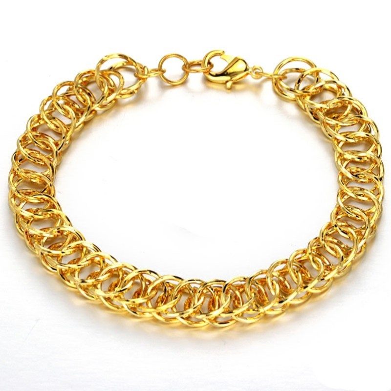 Hoogwaardige Damesarmband Van 18 Karaat Verguld Goud Hoogwaardige Damesarmband Van 18 Karaat Verguld Goud
