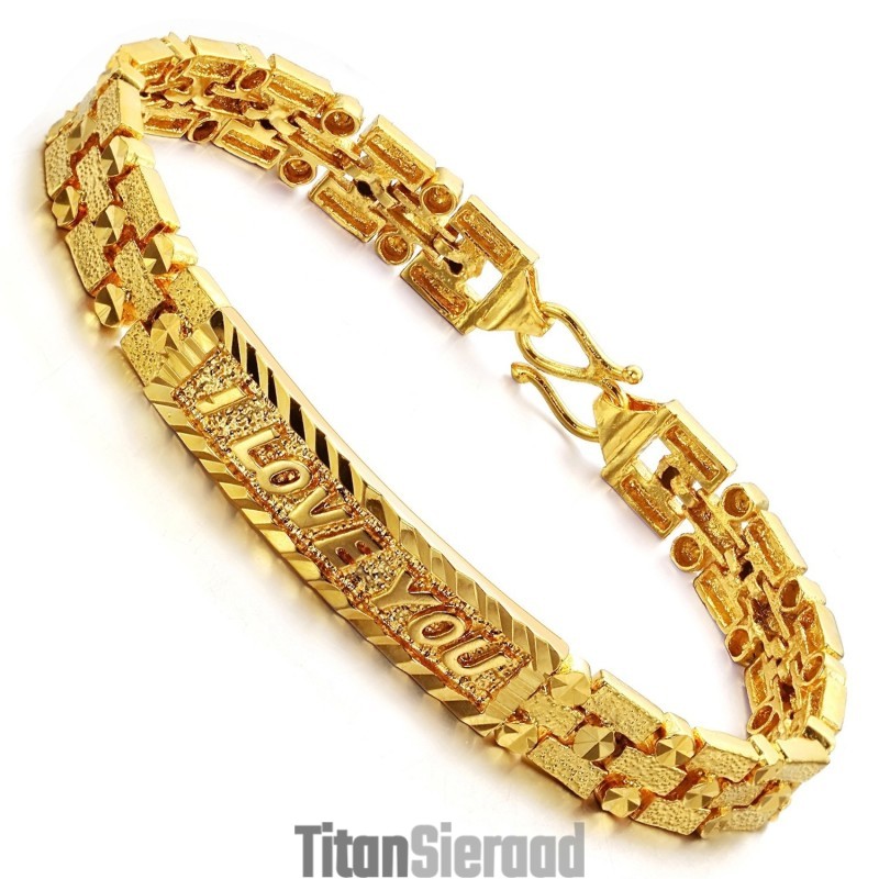 Hoogwaardige Damesarmband Van 18 Karaat Verguld Goud Hoogwaardige Damesarmband Van 18 Karaat Verguld Goud
