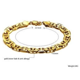 Hoogwaardige Damesarmband Van 18 Karaat Verguld Goud
