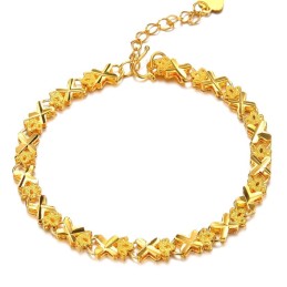 Om Een Lang Verhaal Te Hebben: Elegante 18K Vergulde Armband Voor Dames