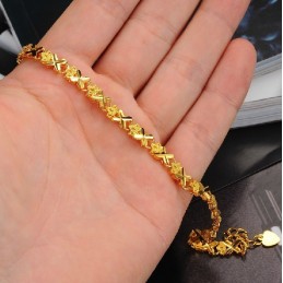 Om Een Lang Verhaal Te Hebben: Elegante 18K Vergulde Armband Voor Dames