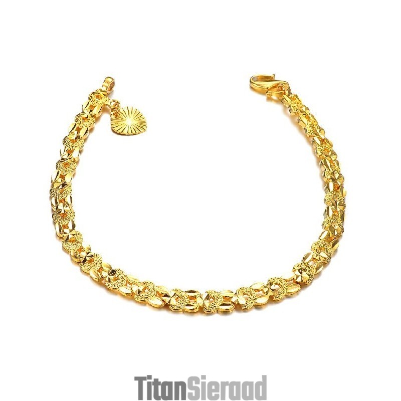 Kwaliteit En Kwantiteit Gegarandeerd. Elegante 18K Vergulde Armband Voor Dames.