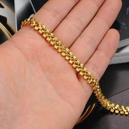 Brede Variaties Dames 18K Vergulde Armband