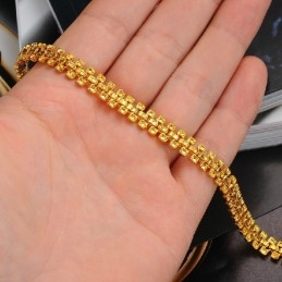 Brede Variaties Dames 18K Vergulde Armband