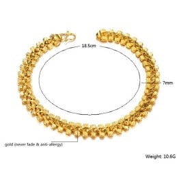 Brede Variaties Dames 18K Vergulde Armband