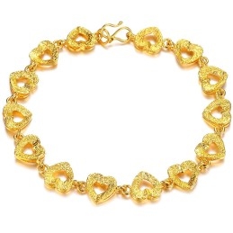 Wereldberoemde Vrouwelijke Geliefde 18K Vergulde Armband
