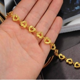 Wereldberoemde Vrouwelijke Geliefde 18K Vergulde Armband