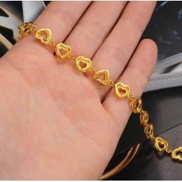 Wereldberoemde Vrouwelijke Geliefde 18K Vergulde Armband