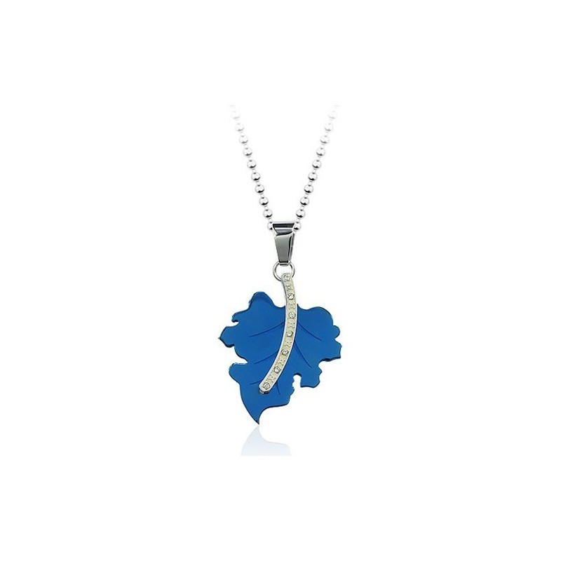 Esdoorn Heren Bladvormige Prachtige Titanium Hanger - Gratis Ketting Esdoorn Heren Bladvormige Prachtige Titanium Hanger - Gratis Ketting