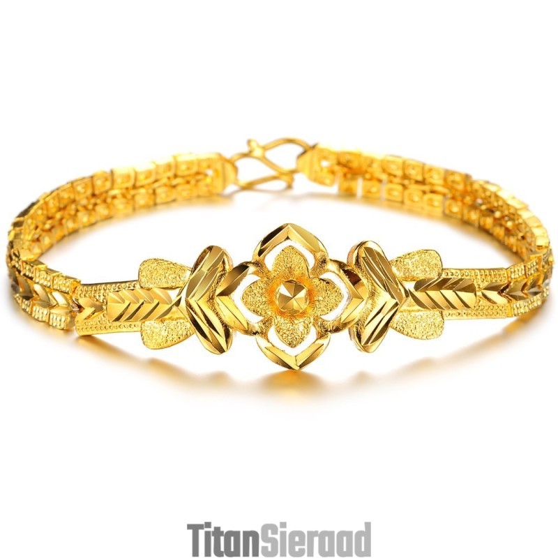 Hoogwaardige, Prachtige, Decoratieve Armband Met 18 Karaat Vergulde Vrouwelijke Motieven Hoogwaardige, Prachtige, Decoratieve Armband Met 18 Karaat Vergulde Vrouwelijke Motieven