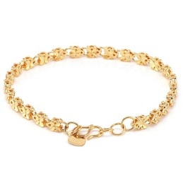 Betrouwbare Reputatie Vrouwelijke Vlindervormige 18K Vergulde Armband