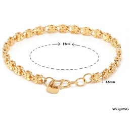 Betrouwbare Reputatie Vrouwelijke Vlindervormige 18K Vergulde Armband