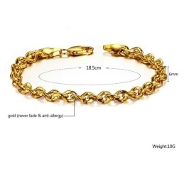 Duurzame, 18K Vergulde Armband Voor Dames