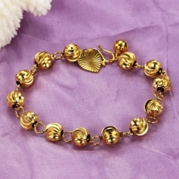 De Koningin Van De Kwaliteit, Vrouwelijke Bolvormige Armband Van 18 Karaat Verguld Goud