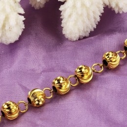 De Koningin Van De Kwaliteit, Vrouwelijke Bolvormige Armband Van 18 Karaat Verguld Goud