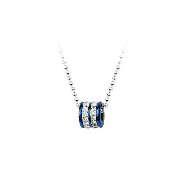 Mode Heren Ringvormige Titanium Hanger - Gratis Ketting