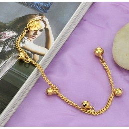 Om Een Lang Verhaal Te Hebben: 18K Vergulde Armband Voor Dames Met Belletjes